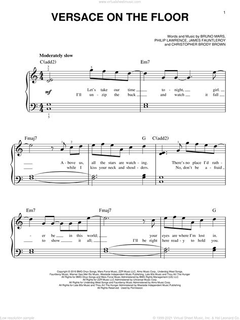 versace on the floor score pdf|Versace on the floor Sheet music for Piano (Solo) Easy.